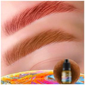 img 3 attached to Pigment for permanent make-up of eyebrows COSMOS №15 Brows dark brown 7ml