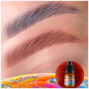 img 2 attached to Pigment for permanent make-up of eyebrows COSMOS №15 Brows dark brown 7ml