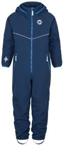 img 4 attached to Softshell jumpsuit for boys and girls В20077Ф Graphite/light green (104)