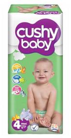 img 1 attached to Diapers 4 size CUSHY BABY night for children weighing 8-19 kg, a large pack of 60 pcs.