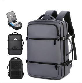 img 1 attached to Backpack men''s grey, urban, casual, school, for training, travel, sports