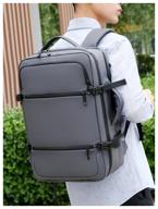 backpack men''s grey, urban, casual, school, for training, travel, sports логотип