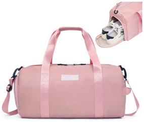 img 2 attached to Fitness bag pink with shoe compartment