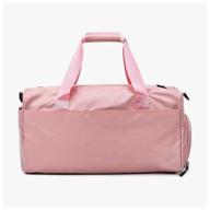 fitness bag pink with shoe compartment логотип
