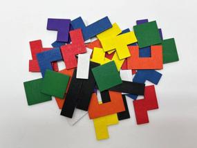 img 1 attached to Tetris puzzle wooden / educational games Montessori