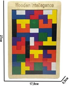 img 3 attached to Tetris puzzle wooden / educational games Montessori