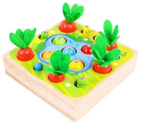 img 1 attached to Educational game Magnetic fishing + Montessori carrots with worms CheKupil?