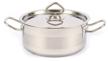 stainless steel pan with a triple bottom kitchen muse sd13021, 15 l / pan with a lid for all types of stoves / cookware for induction logo