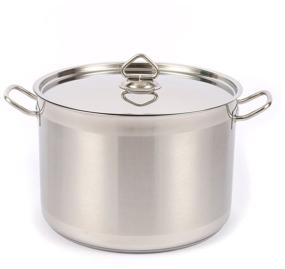 img 2 attached to Stainless steel pan with a triple bottom Kitchen Muse SD13021, 15 l / Pan with a lid for all types of stoves / Cookware for induction