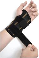 ortox wrist brace, universal size, height 14 cm, length 20 cm, right hand, black/brown logo