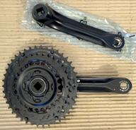 system shimano tourney ty301 175mm, 42-34-24t, unprotected black logo