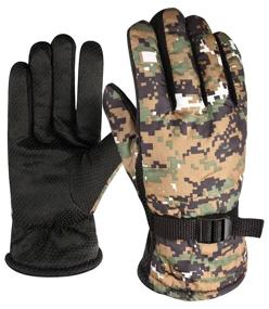 img 2 attached to Winter men''s warm Mimir gloves, D-camouflage blue