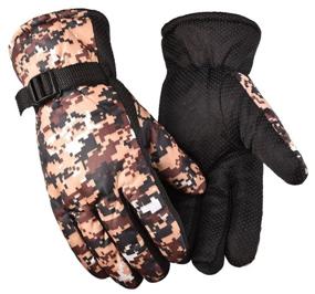 img 4 attached to Winter men''s warm Mimir gloves, D-camouflage blue