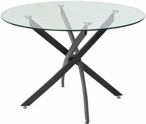 img 1 attached to Kitchen table M CITY Petal D110, d: 110 cm, tabletop thickness: 1 cm, transparent