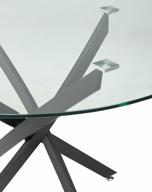 kitchen table m city petal d110, d: 110 cm, tabletop thickness: 1 cm, transparent логотип
