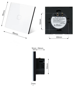 img 2 attached to Tuya smart touch WiFi switch, black 2 keys, smart home, works with Yandex Alice, voice control