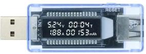 img 1 attached to Digital USB Port ABC Tester, Voltmeter, Ammeter, Milliamp Hour, Time (V, A, mAh, T-time)