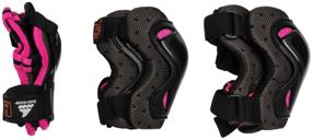 img 2 attached to Rollerblade 2022 Skate Gear Junior 3 Pack Black/Pink (US: XXXS)