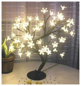 img 1 attached to LED tree night light, multi-colored glow, 220 V mains / decorative LED lamp