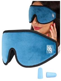 img 2 attached to 3D Sleep Mask/Night Mask/Blindfold/Sleep Glasses/Face Mask/Sleep Ear Plugs/Grey