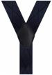 wide braces for trousers (4 cm, 6 clips, blue) 17-56366 logo