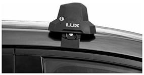 img 3 attached to Roof rack LUX City for Volkswagen Polo V sedan (2010-2020) with smooth roof (Silver)