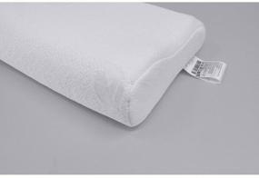 img 3 attached to Anatomical orthopedic pillow with memory effect, 55x35x11/9 cm, high density, white