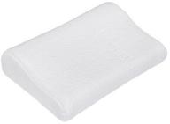 anatomical orthopedic pillow with memory effect, 55x35x11/9 cm, high density, white logo
