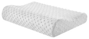 img 2 attached to Anatomical orthopedic pillow with memory effect, 55x35x11/9 cm, high density, white