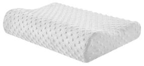img 4 attached to Anatomical orthopedic pillow with memory effect, 55x35x11/9 cm, high density, white
