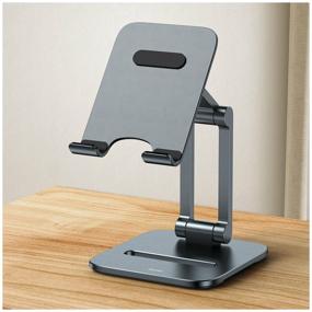img 2 attached to Baseus LUSZ000013, Desktop Biaxial Foldable Metal Stand (For Phone)