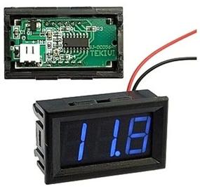 img 3 attached to Digital Automotive DC Voltmeter in Case / Multitester Blue