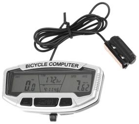 img 1 attached to SunDing SD-558A Bicycle Computer 27 Functions Black/Silver