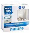 xenon lamp philips d1s 35w +120% xenon whitevision 2pcs logo
