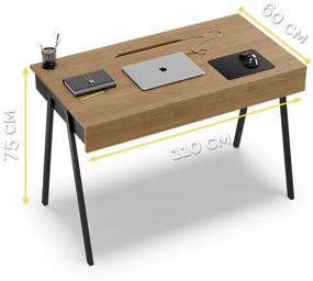 img 1 attached to Desk-slider INTERIUM One Slider Dark, 110x75x60 cm