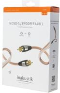 cable inakustik mono star rca (m) - rca (m), 10 m, transparent logo