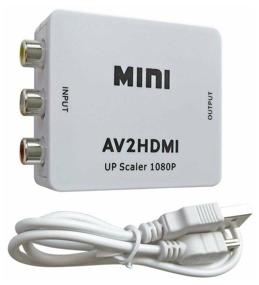 img 3 attached to HDMI (Input) to AV (Output) adapter
