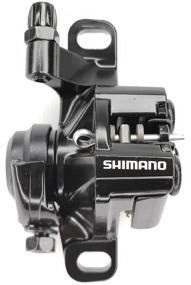 img 3 attached to Mechanical disc brake (caliper), Shimano BR-M375, with rear adapter, bolts and pads, 160/180, black