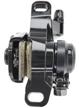mechanical disc brake (caliper), shimano br-m375, with rear adapter, bolts and pads, 160/180, black logo