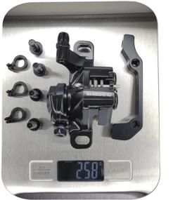 img 4 attached to Mechanical disc brake (caliper), Shimano BR-M375, with rear adapter, bolts and pads, 160/180, black