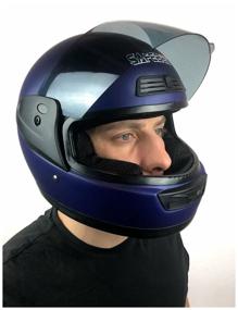 img 4 attached to Helmet SAFEBET 109 blue matt, size 57-59
