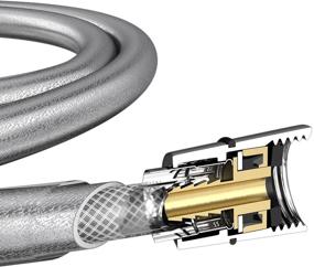 img 1 attached to Shower hose reinforced PVC 150cm, ELGHANSA SHOWER HOSE SH012 SILVER NEW, silver