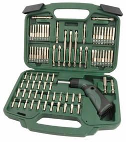 img 1 attached to Screwdriver with interchangeable bits SATA 09326, 80 pcs., green