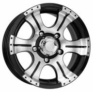 wheel disk k&k baikonur 7x15/5x139.7 d108.5 et5, dark platinum logo