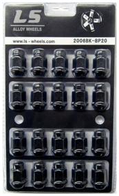 img 2 attached to Set of wheel nuts LS M12x1.25 (cone class 19) 20 pieces, matt black