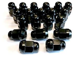 img 1 attached to Set of wheel nuts LS M12x1.25 (cone class 19) 20 pieces, matt black