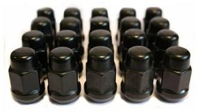 img 3 attached to Set of wheel nuts LS M12x1.25 (cone class 19) 20 pieces, matt black