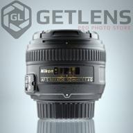 nikon 50mm f/1.4g af-s nikkor lens, black логотип