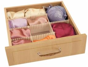 img 4 attached to VAL ORG-3 Universal drawer dividers, set of 3 pcs, 60x8 cm, DRAWER ORGANIZER, beige, pcs