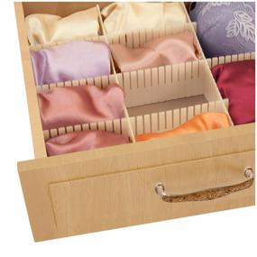 img 1 attached to VAL ORG-3 Universal drawer dividers, set of 3 pcs, 60x8 cm, DRAWER ORGANIZER, beige, pcs